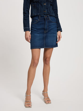 CROSS JEANS SKIRT Mini Rock - Midnight Indigo - B302-011