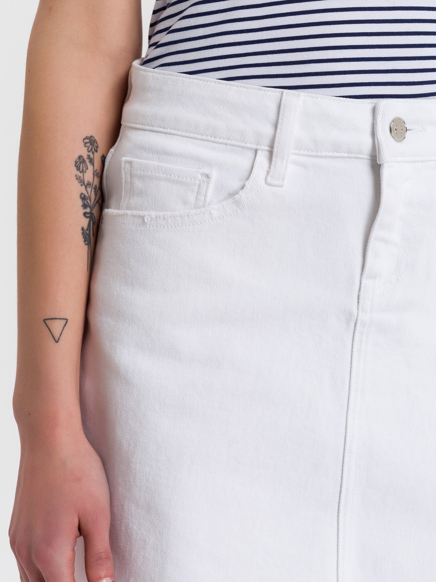 CROSS JEANS TRACY Minirock - Snowy Whisper White - B530-008 von Cross Jeans