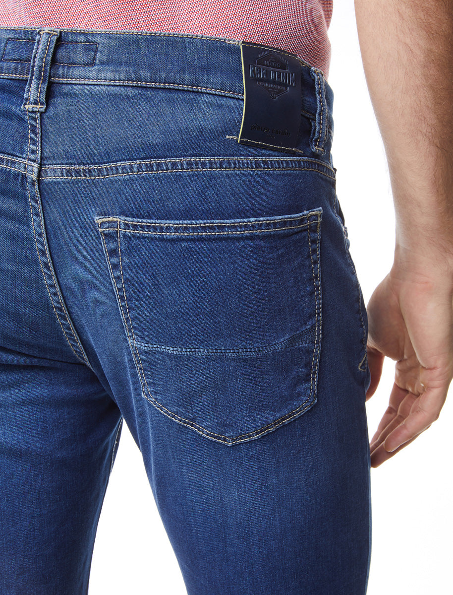 PIERRE CARDIN Antibes Five Pocket - Petrol Horizon Blue - 3003 6100.12 von Pierre Cardin