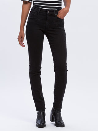 CROSS JEANS Anya biker black Slim Phantom Black - P489-186