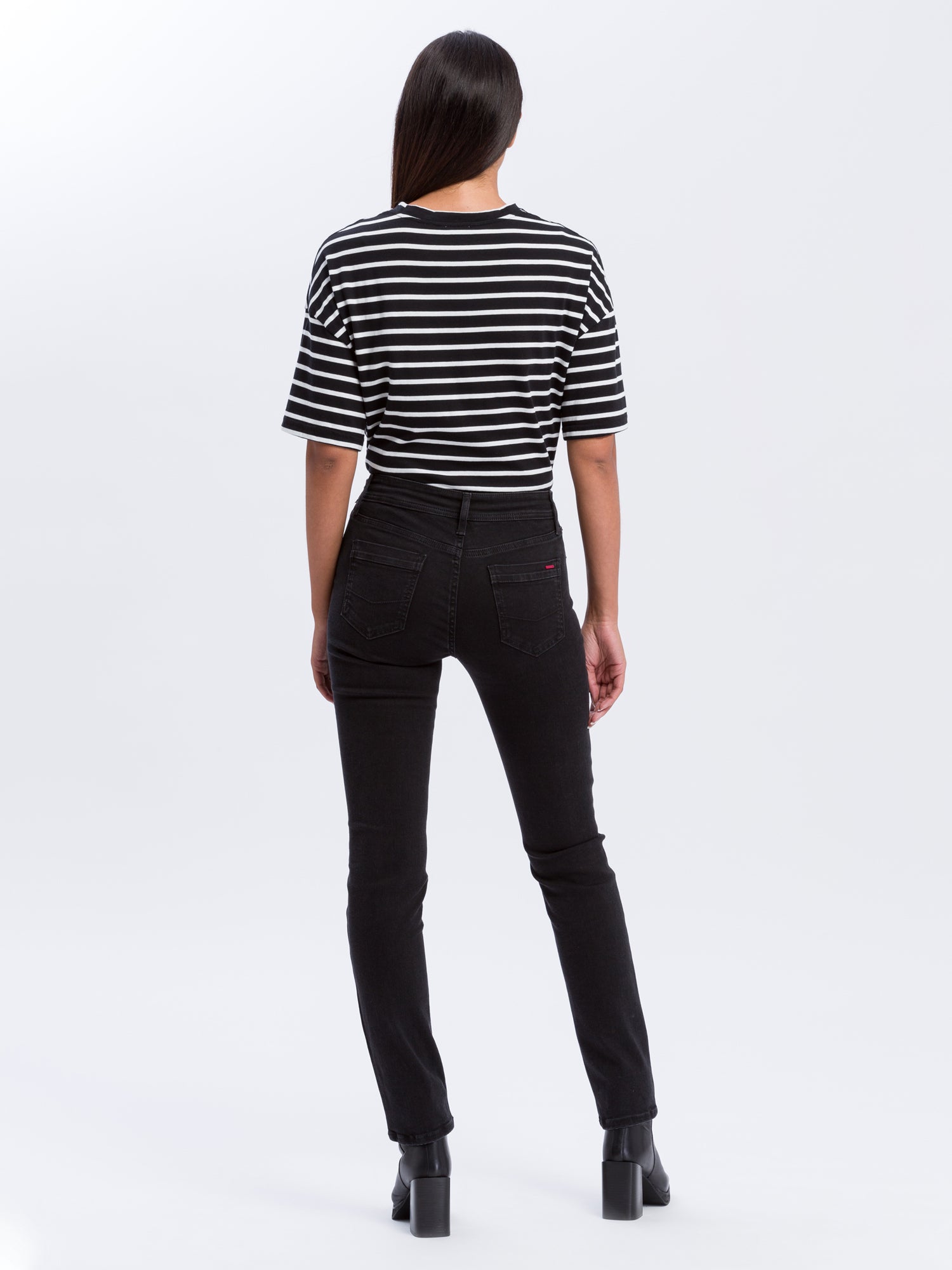 CROSS JEANS Anya biker black Slim Phantom Black - P489-186 von Cross Jeans