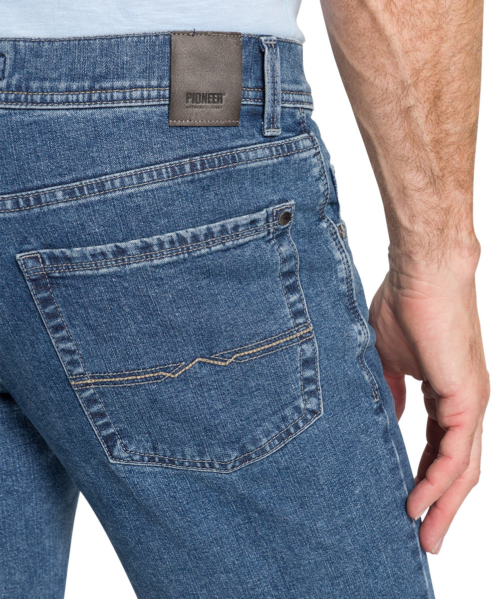 PIONEER RANDO Jeans - Weathered Blue Stonewash - 16801 6388.6821 von Pioneer