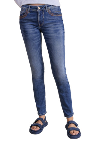 BLUE FIRE Nancy Slim-Fit Jeans - Sun-Washed Coastal Blue - 1001.2265