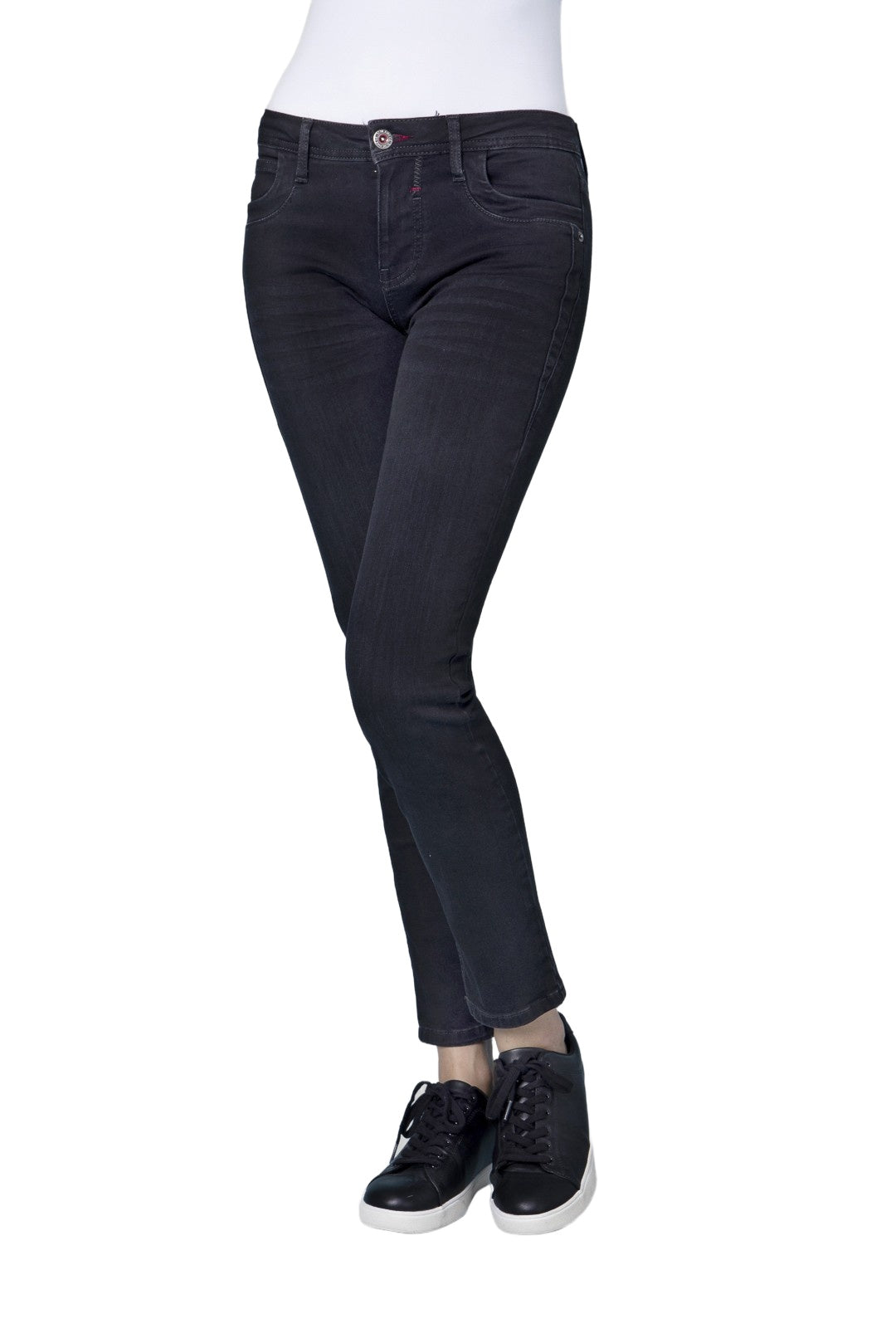 BLUE FIRE Nancy Slim-Fit Jeans - Midnight Ember Black - 1001.390