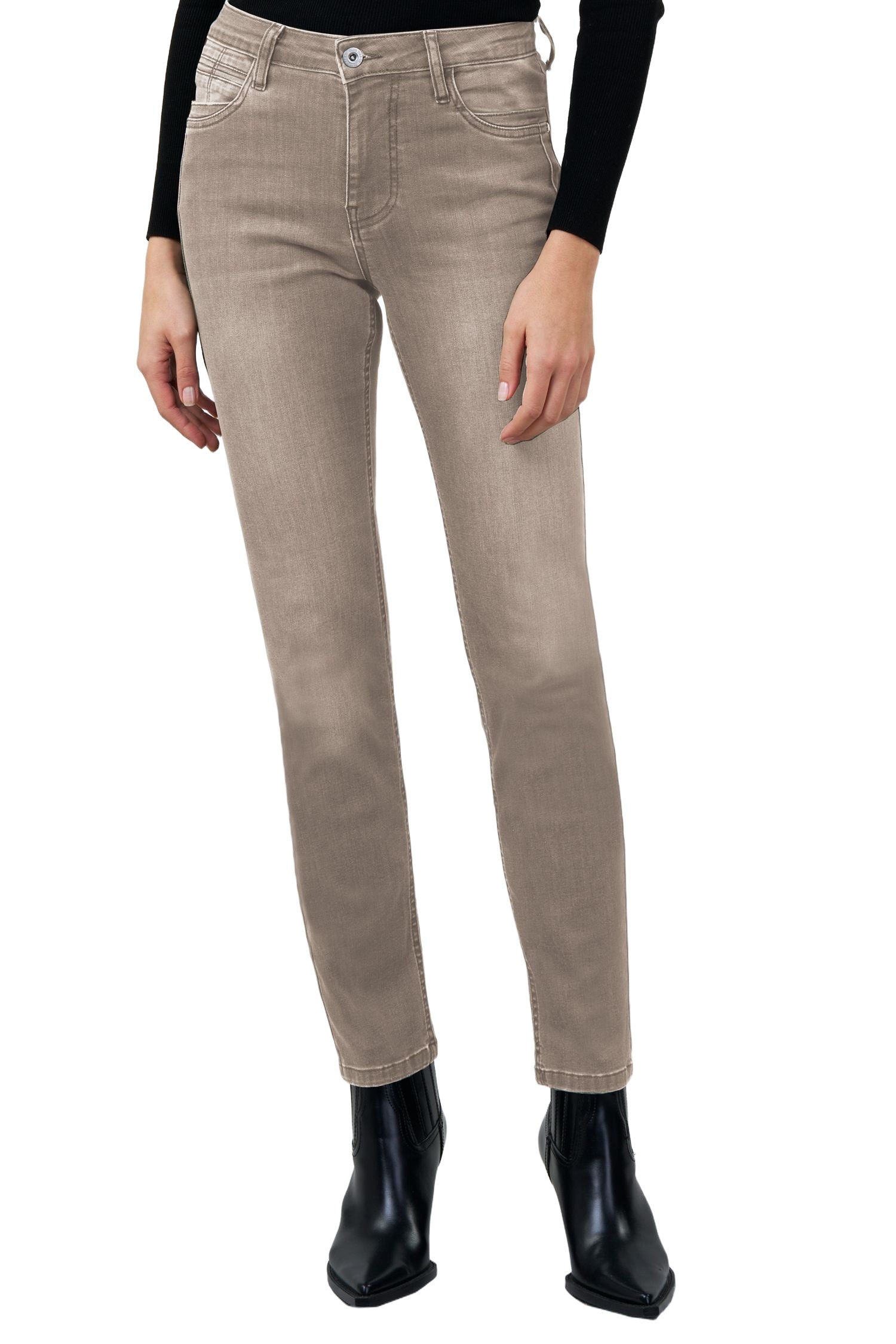 BLUE FIRE Nancy Slim Jeans - Sandstone Sage - 1001.4190