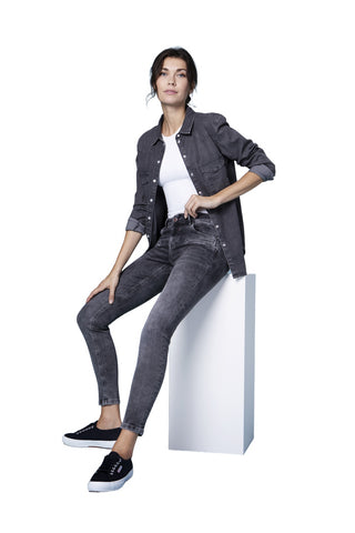 BLUE FIRE Alicia Skinny Jeans - Smoky Charcoal Grey - 1044.292