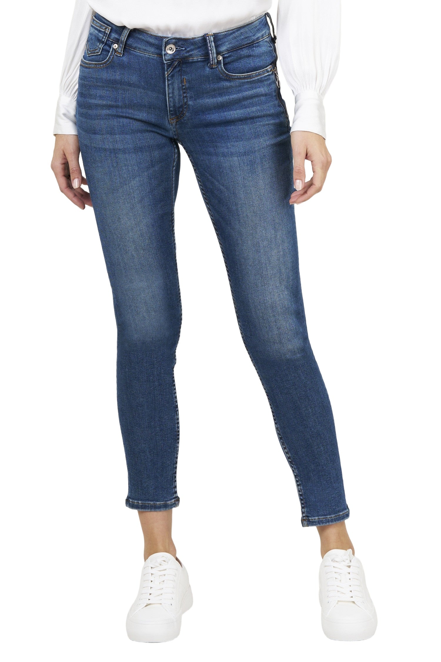 BLUE FIRE Chloe Skinny Jeans - Ocean Surf Blue - 1046.262