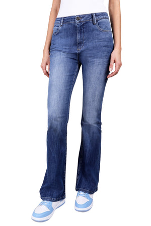 BLUE FIRE VICKY Bootcut - Blue Denim Riviera - 1091.242