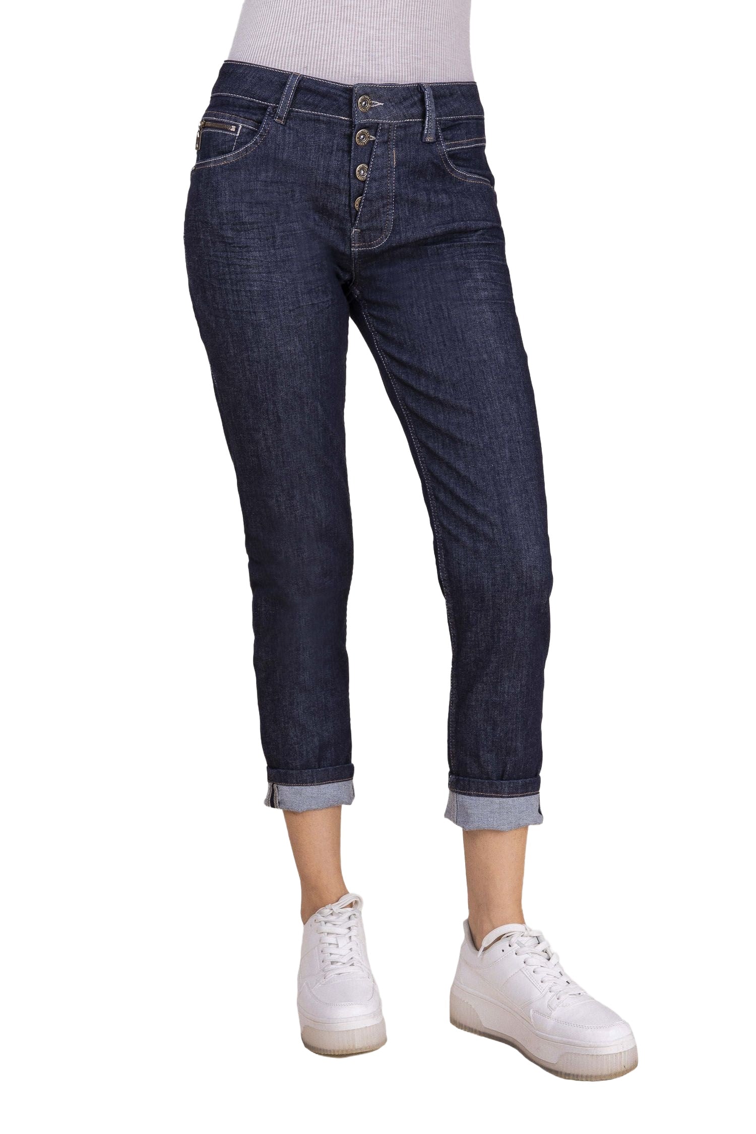 BLUE FIRE Gigi Slim Tapered Jeans - Deep Midnight Rinse - 1112.256