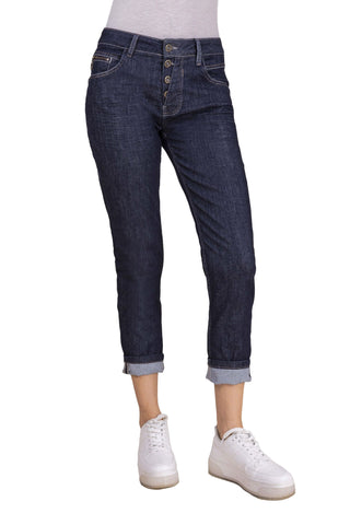 BLUE FIRE Gigi Slim Tapered Jeans - Deep Midnight Rinse - 1112.256
