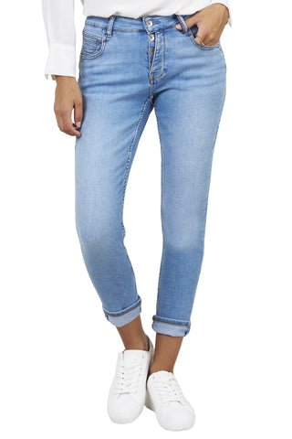 BLUE FIRE Gigi Slim Tapered Jeans - Sunlit Sky Blue - 1112.260