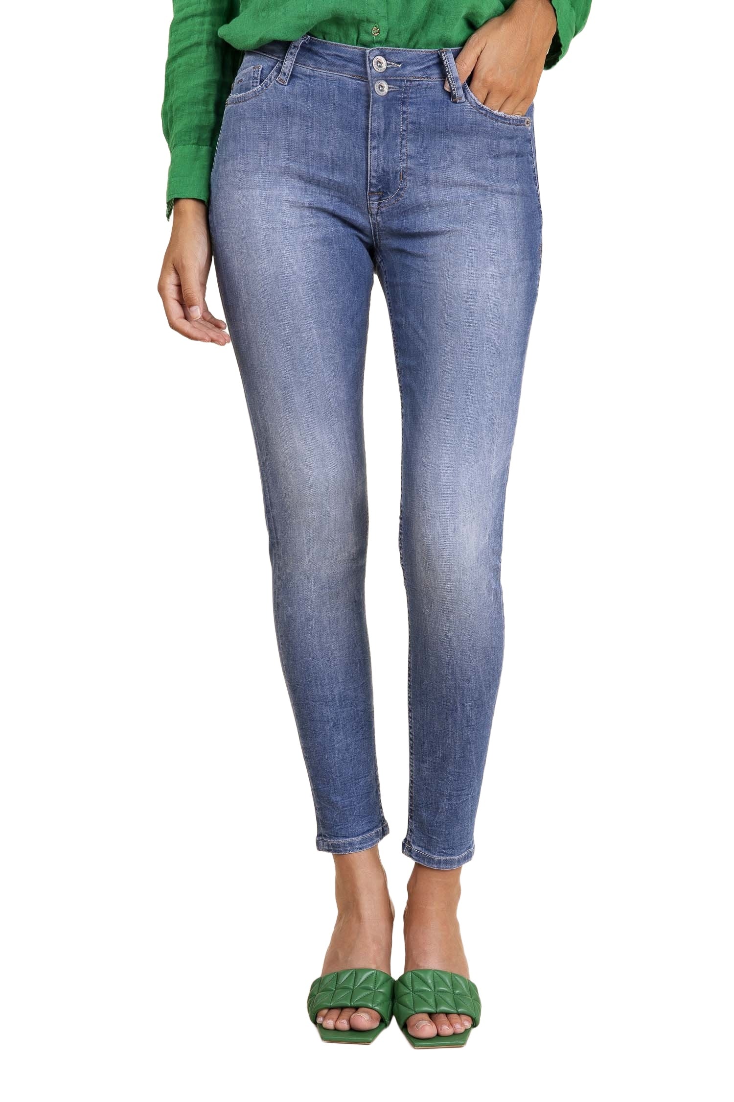 BLUE FIRE Lara Skinny Jeans - Sun-Washed Horizon Blue - 1136.234