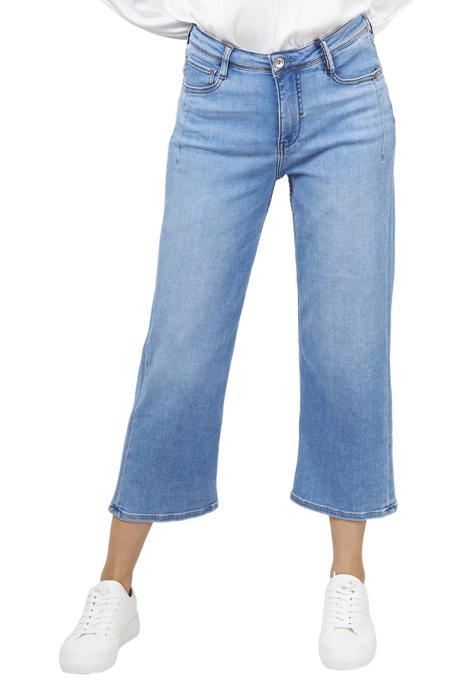 BLUE FIRE Judy Culotte Jeans - Washed Sky Blue - 1156.260