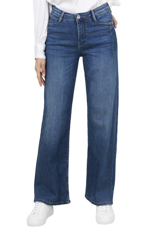 BLUE FIRE Judy Wide Leg Jeans - Deep Atlantic Blue - 1156.262