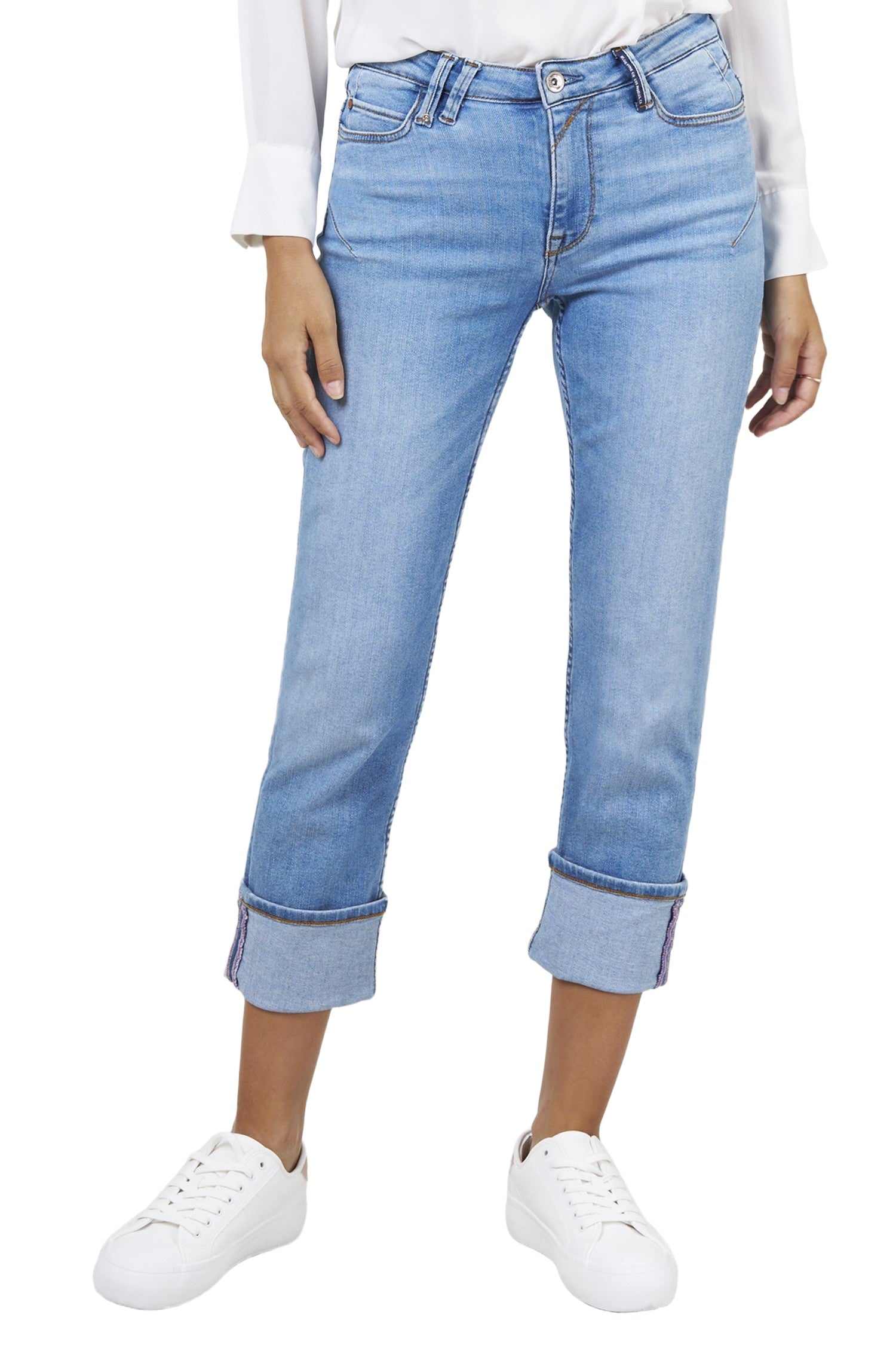 BLUE FIRE LEA Five-Pocket - Sky Lagoon Stitch - 1165.260
