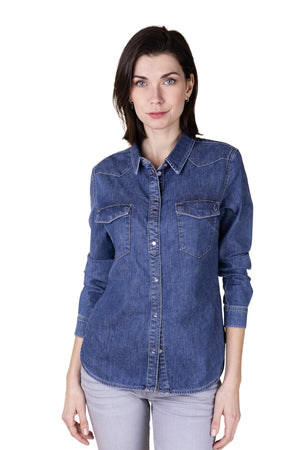 BLUE FIRE SUMA Bluse - Blue Horizon Wash - 3302.2228