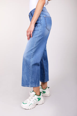 BLUE FIRE Judy Wide Leg Jeans - Coastal Sky Blue - 1156.234