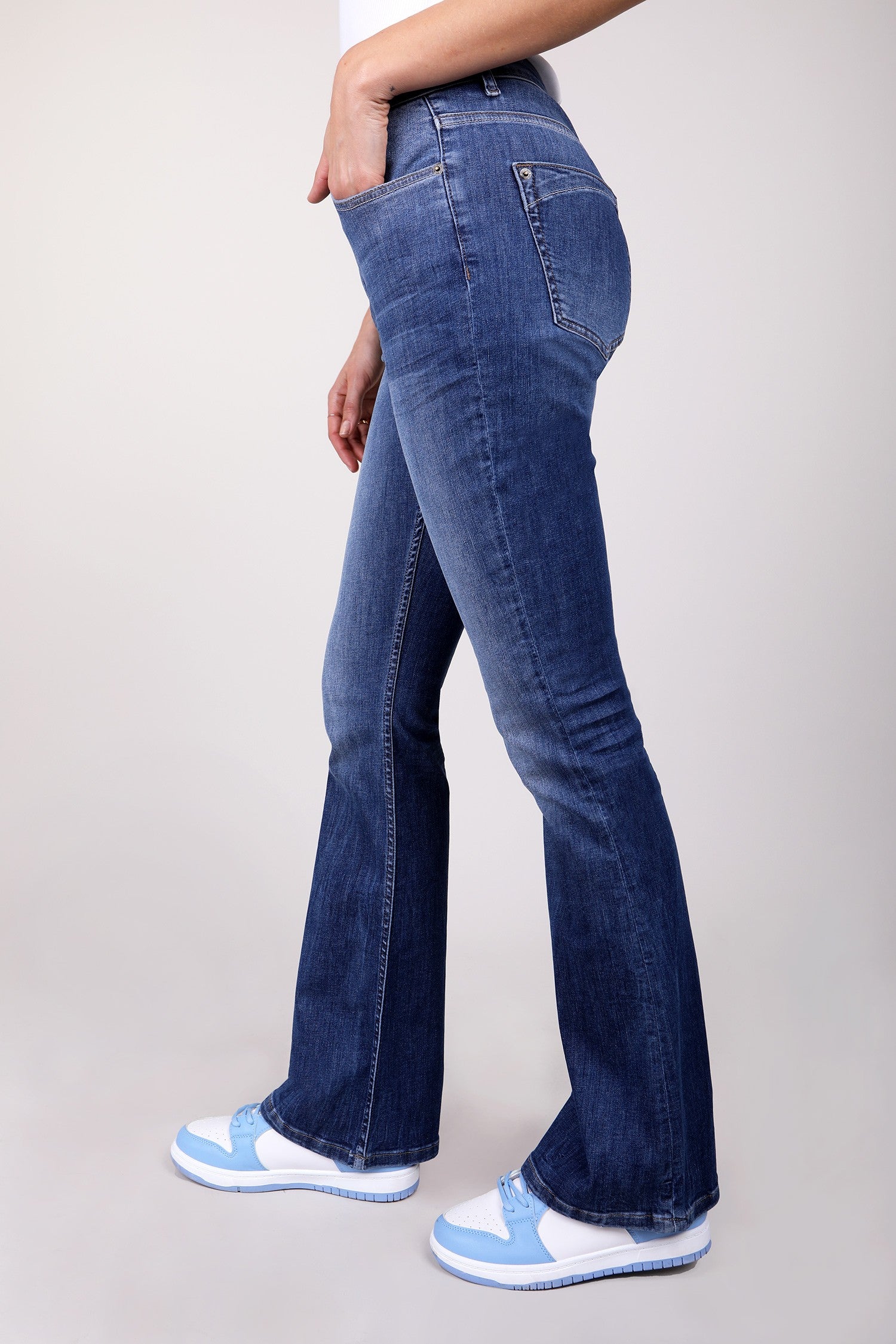 BLUE FIRE VICKY Bootcut - Blue Denim Riviera - 1091.242