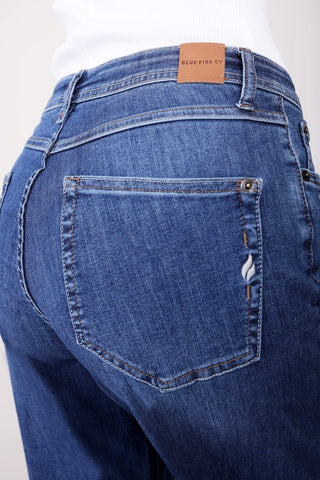 BLUE FIRE Judy Wide-Leg Jeans - Sunwashed Cobalt - 1156.242