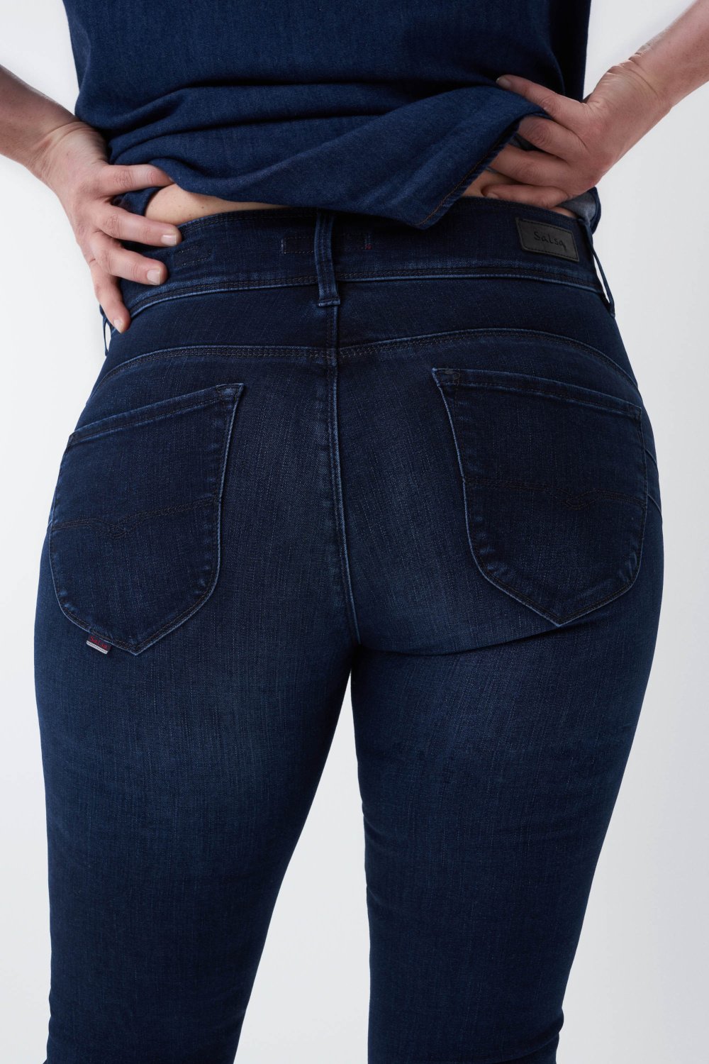 SALSA Secret Push In Skinny Jeans - Deep Indigo Wash - 125260.8505 von Salsa