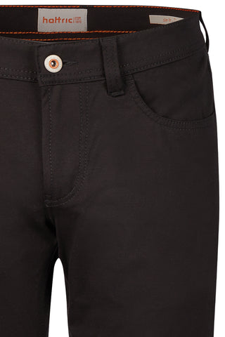 HATTRIC HARRIS Stoffhose - Ink Velvet Black - 688995 9272.09