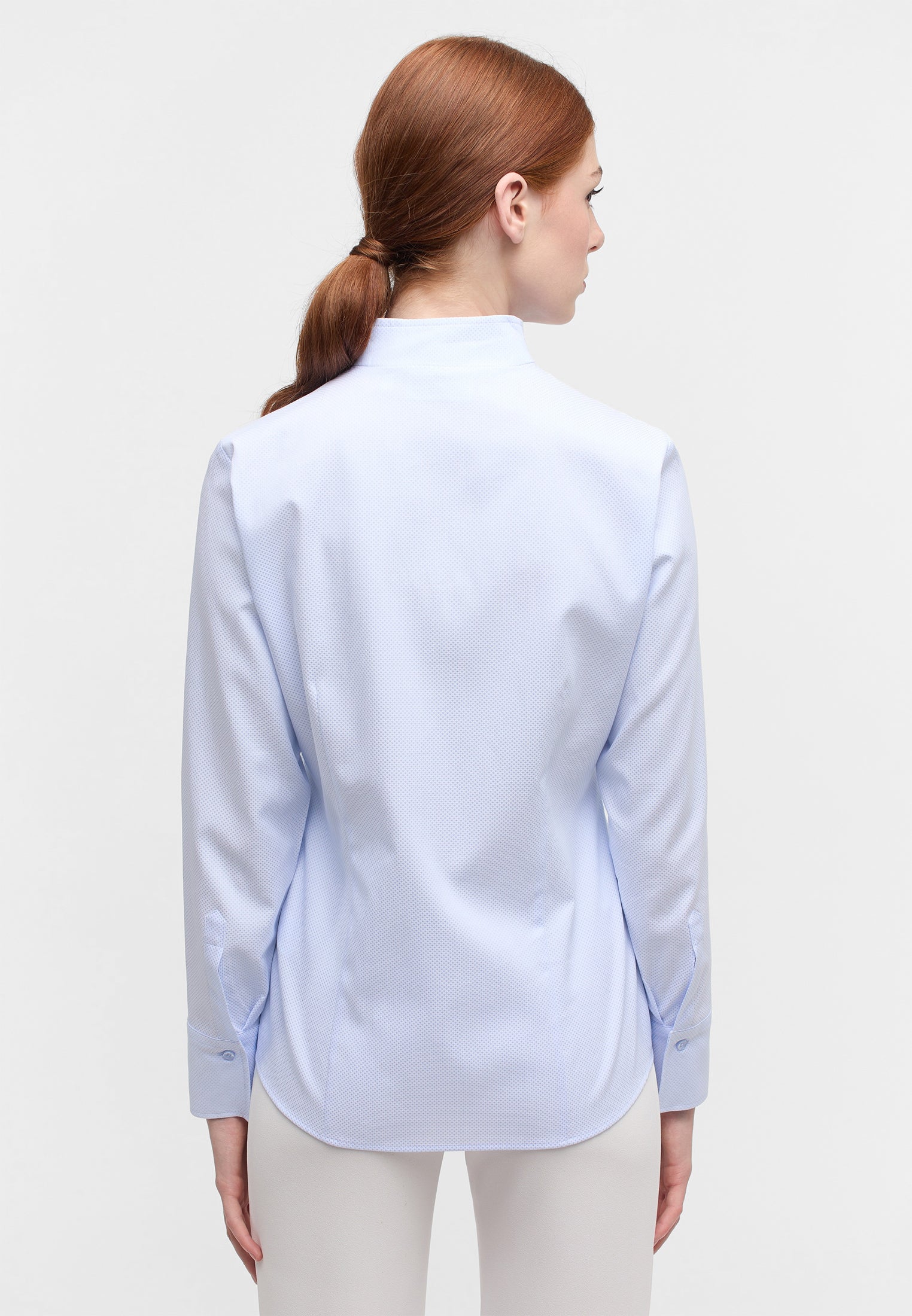 ETERNA REGULAR FIT Langarm Bluse - Misty Sky Blue - 7001-12-D266 von Eterna