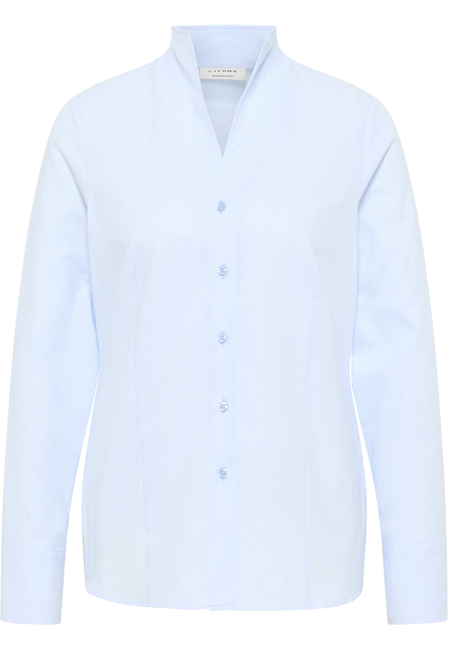 ETERNA REGULAR FIT Langarm Bluse - Misty Sky Blue - 7001-12-D266 von Eterna
