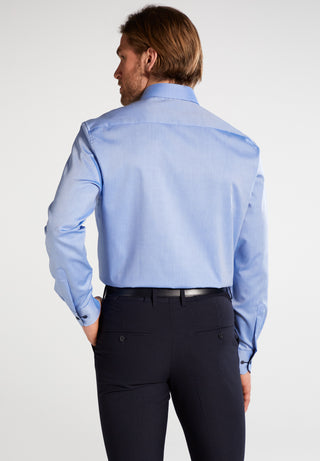 ETERNA COMFORT FIT Langarm Hemd - Light Pinpoint Sky - 8100-12-E137