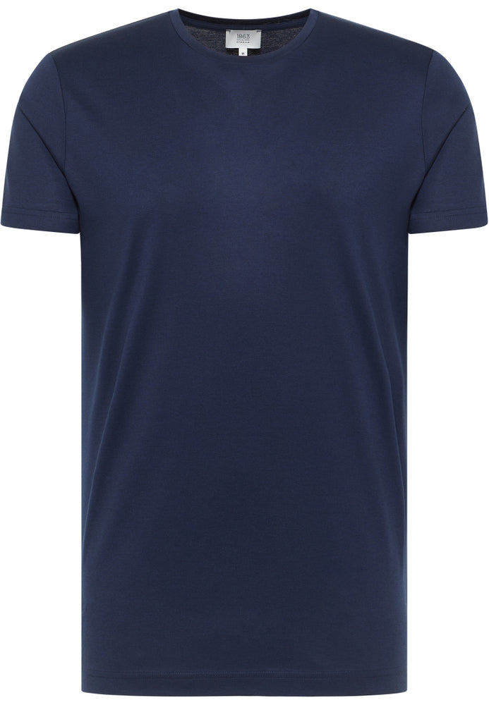 ETERNA 1863 Kurzarm T-Shirt - Midnight Ocean Blue - 887-18-INO