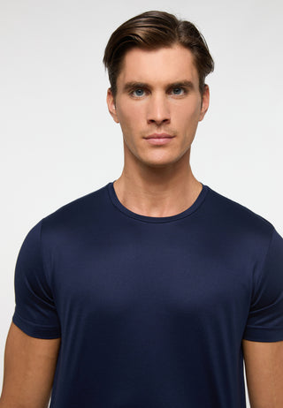 ETERNA 1863 Kurzarm T-Shirt - Midnight Ocean Blue - 887-18-INO