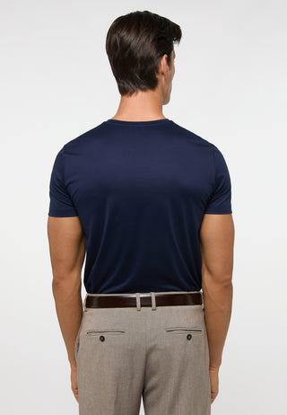 ETERNA 1863 Kurzarm T-Shirt - Midnight Ocean Blue - 887-18-INO