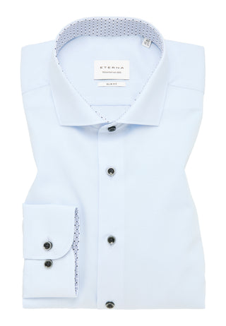 ETERNA SLIM FIT Langarm Hemd - Sky Whisper Blue - 1307-11-F142