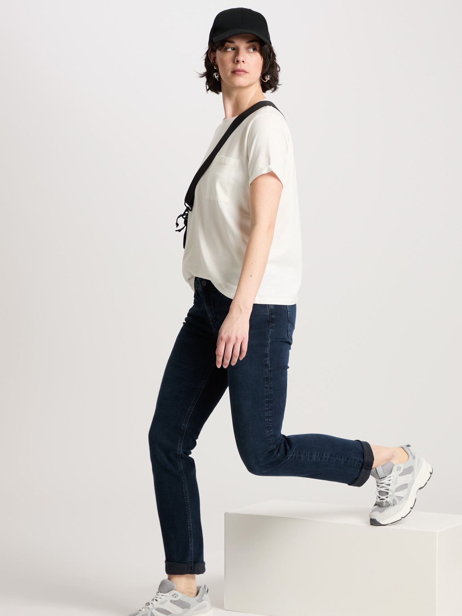 CROSS JEANS Rose Five Pocket - Deep Navy Stone - N487-084 von Cross Jeans
