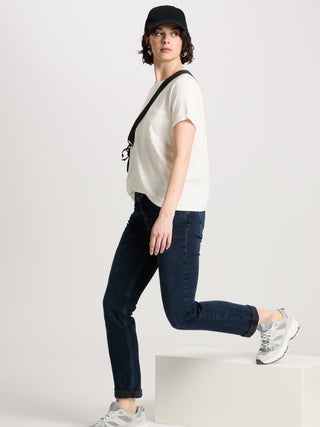 CROSS JEANS Rose Five Pocket - Deep Navy Stone - N487-084