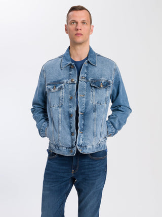 CROSS JEANS REGULAR JACKET - Coastal Sky Blue - A320-008