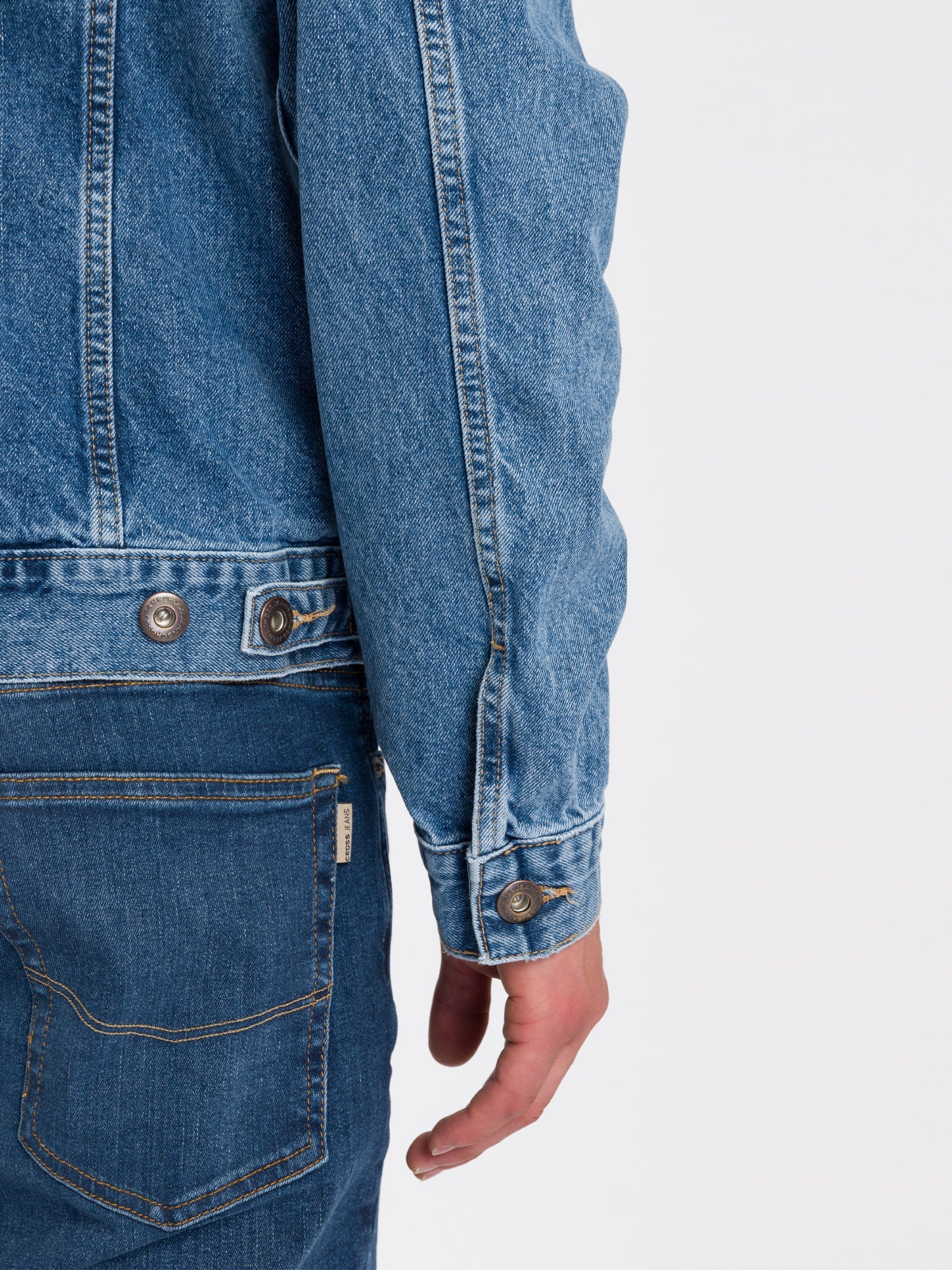 CROSS JEANS REGULAR JACKET - Coastal Sky Blue - A320-008 von Cross Jeans