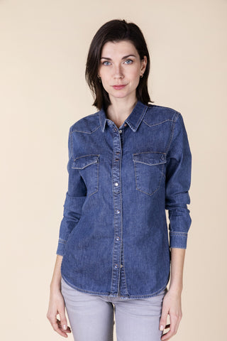 BLUE FIRE SUMA Bluse - Blue Horizon Wash - 3302.2228