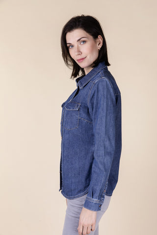 BLUE FIRE SUMA Bluse - Blue Horizon Wash - 3302.2228