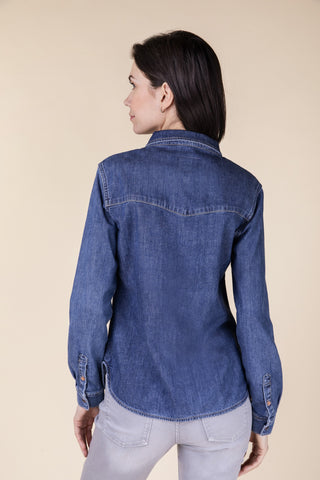 BLUE FIRE SUMA Bluse - Blue Horizon Wash - 3302.2228