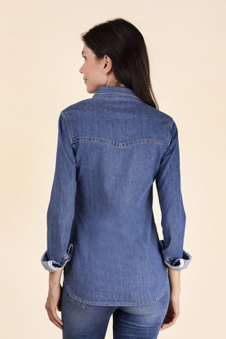 BLUE FIRE SUMA Bluse - Ocean Wash Blue - 3302.2229