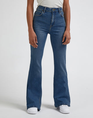 LEE Breese Schlaghose - Stormy Denim Blue - 112338323
