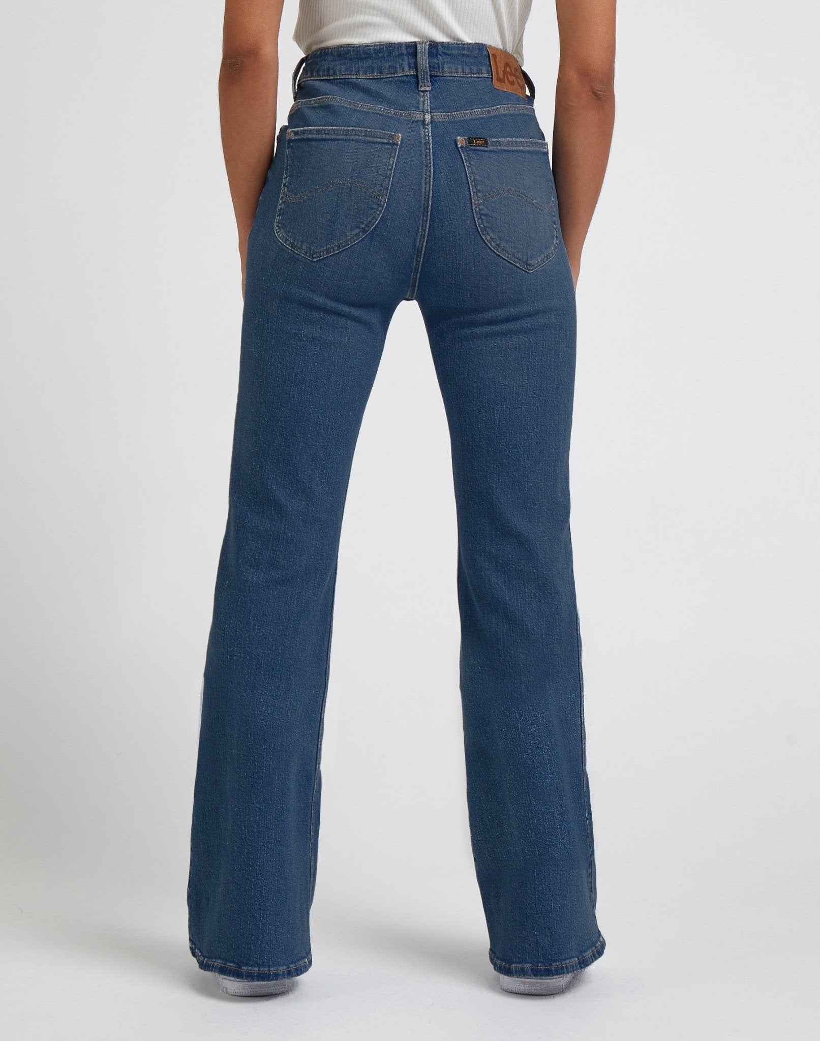 LEE Breese Schlaghose - Stormy Denim Blue - 112338323
