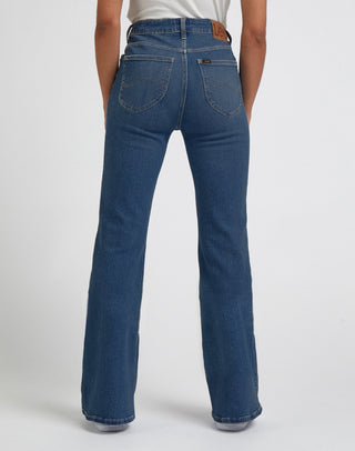 LEE Breese Schlaghose - Stormy Denim Blue - 112338323