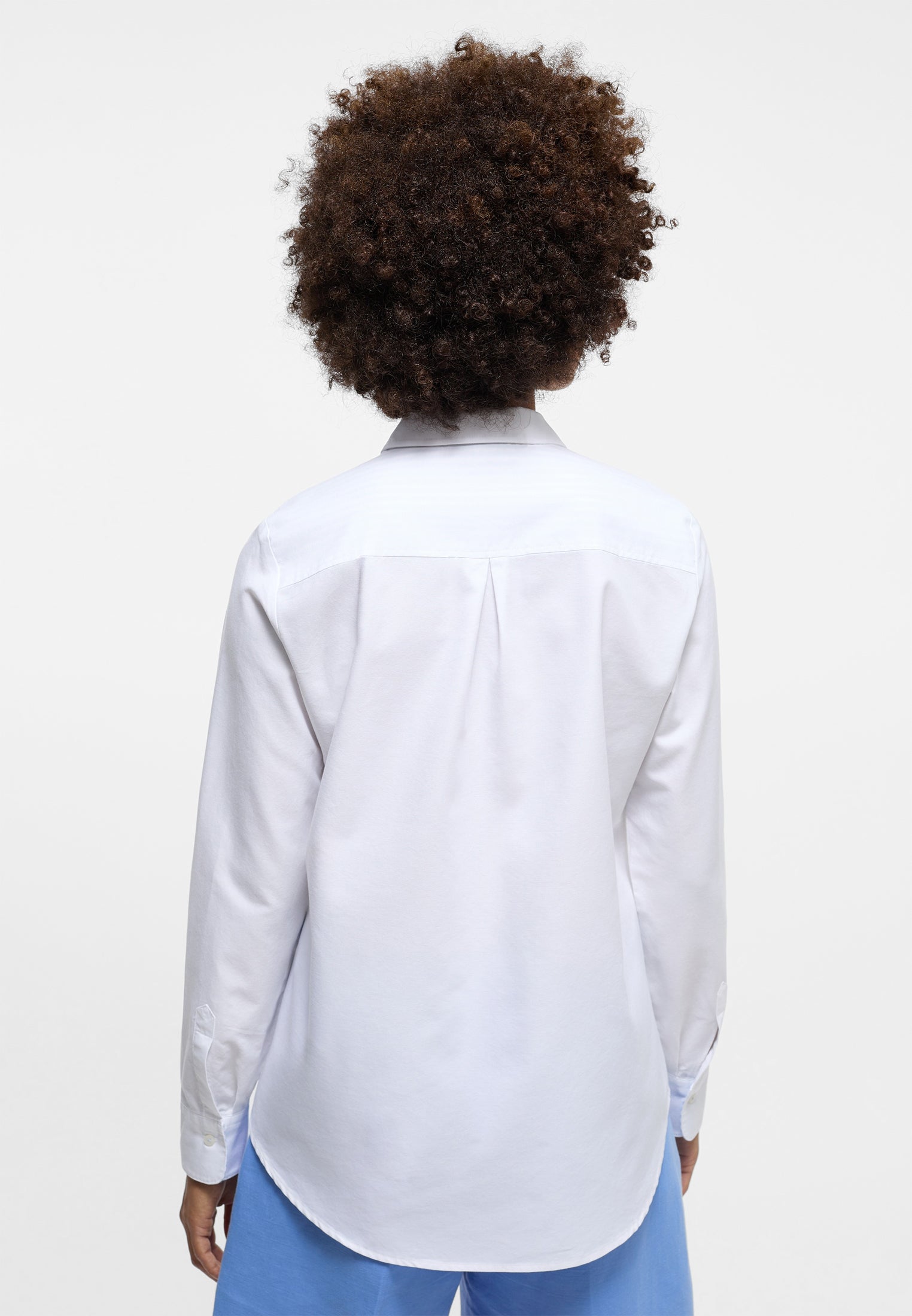 ETERNA REGULAR FIT Langarm Bluse - Ivory Mist White - 5124-00-D935 von Eterna