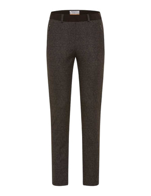 RAPHAELA BY BRAX Lillyth Chino/Jogpants - Espresso Tweed Brown - 10270020 17-5268-52