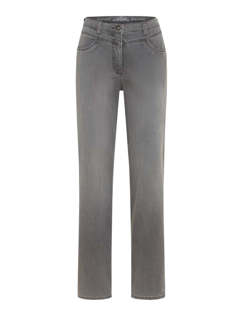 RAPHAELA BY BRAX CAREN NEW Straight-Jeans - Foggy Silver Grey - 10923120 17-6908-06