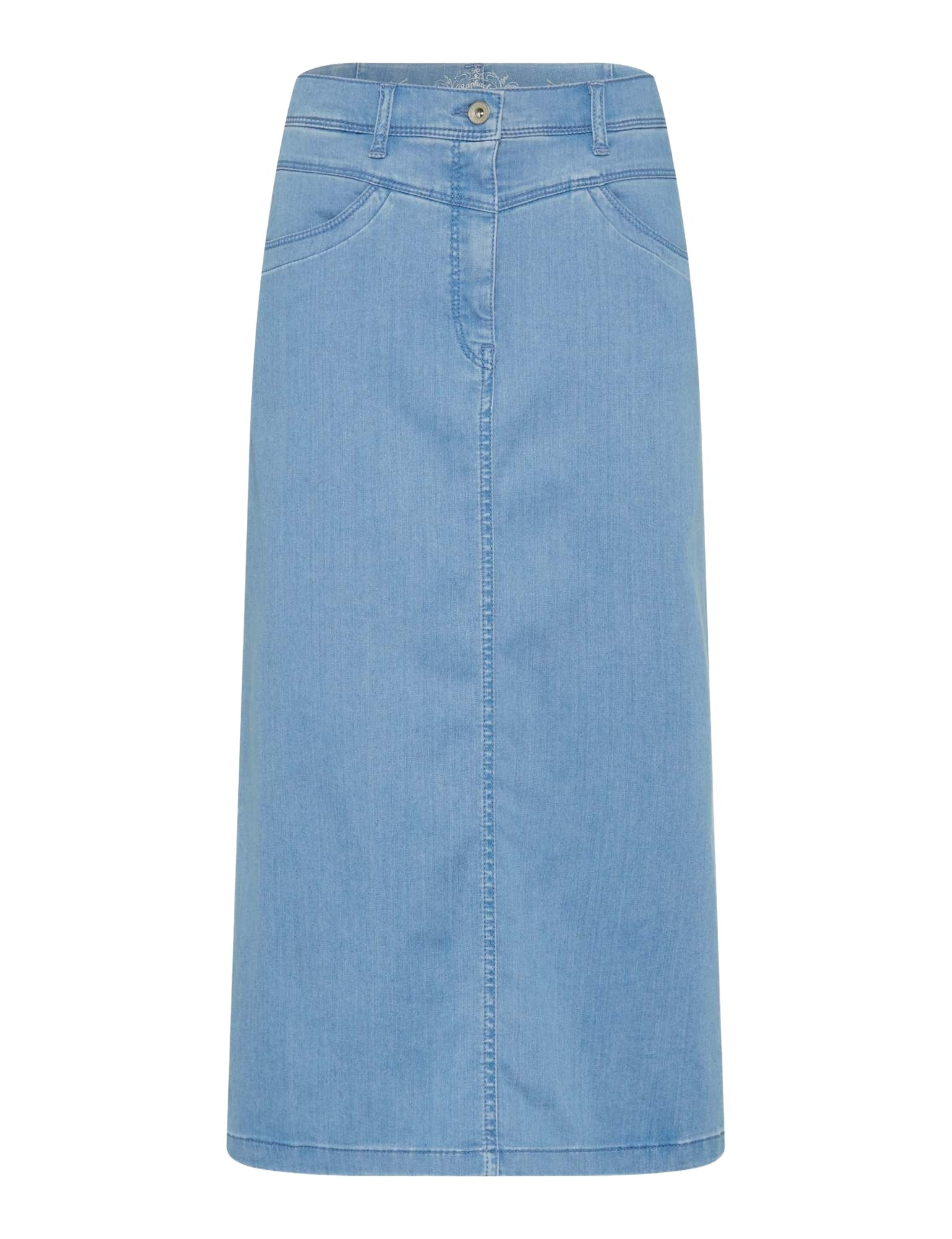RAPHAELA BY BRAX Laura Longskirt Jeansrock - Skywashed Serenity - 10935000 16-6308-26