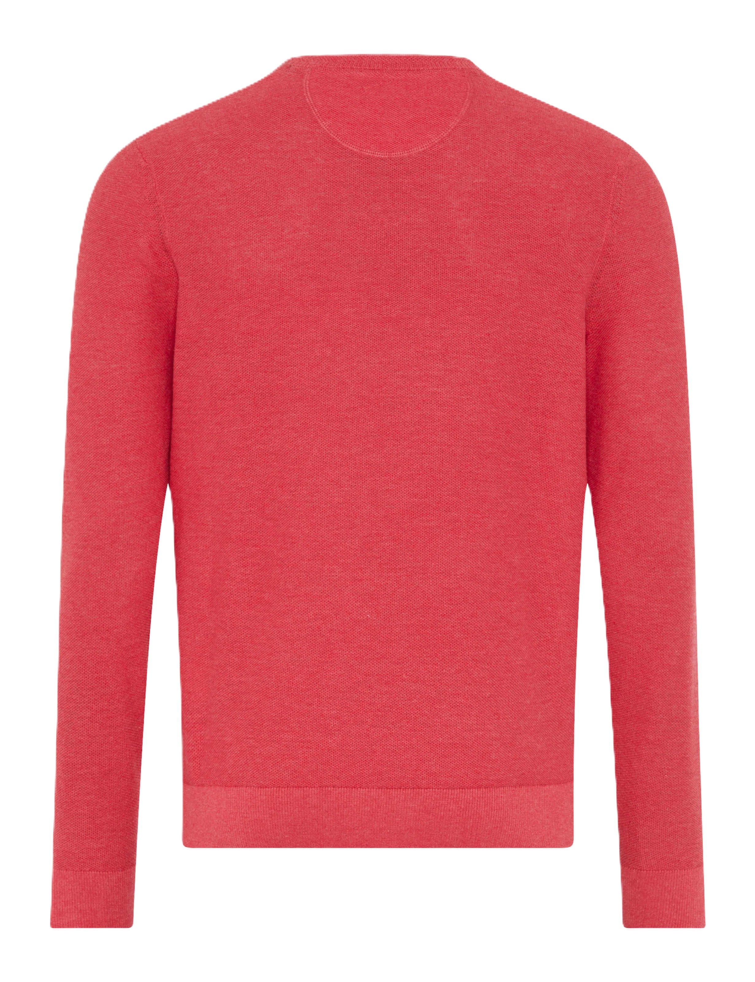 BRAX RICK Strickpullover Rundhals - Sunset Coral Red - 70126800 26-4108-45