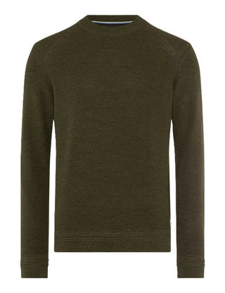 BRAX ROY Strickpullover Rundhals - Deep Moss Green - 70129300 21-2007-30