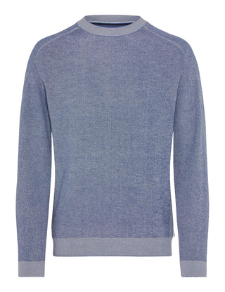 BRAX ROB Strickpullover Rundhals - Glacier Navy - 70131400 27-3078-27